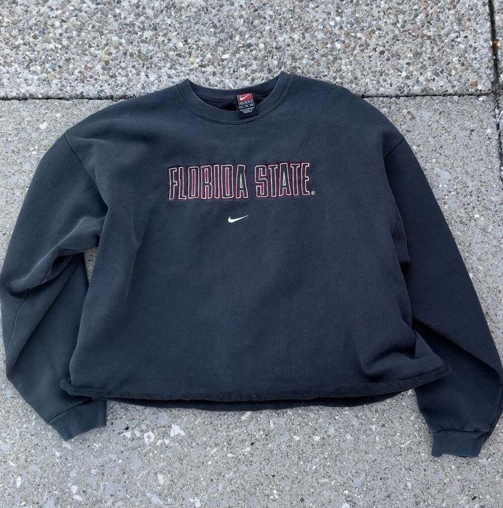 2000’s Nike Florida State University Crewneck Sweatshirt Size XL Black